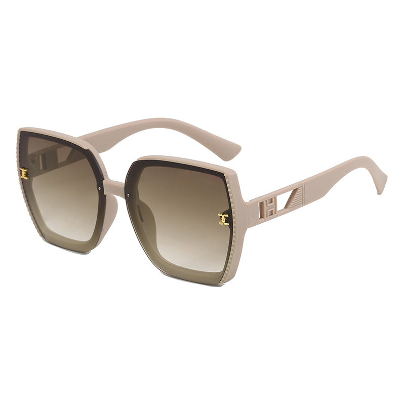 Damen quadratische Sonnenbrille mit hochwertigem Gestell und UV-Schutz Brehn