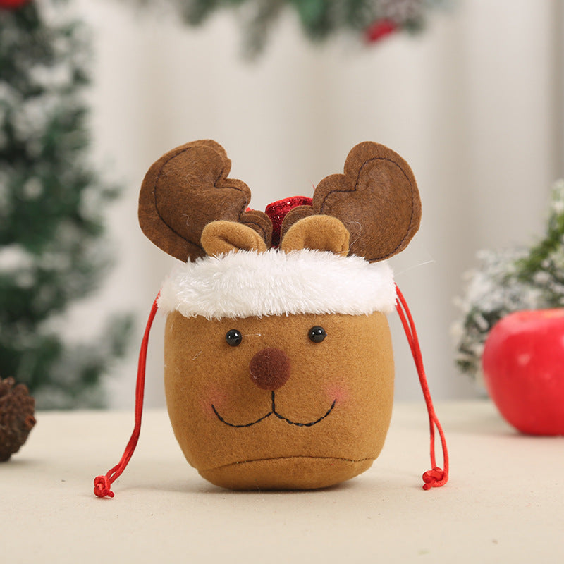 Niedlicher Weihnachtsgnom mit Geschenkesack Brehn