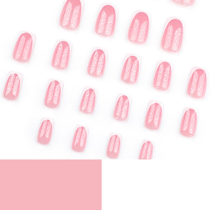 Kunstvolle Nagelverzierungen mit Glitzer und French-Tip Brehn