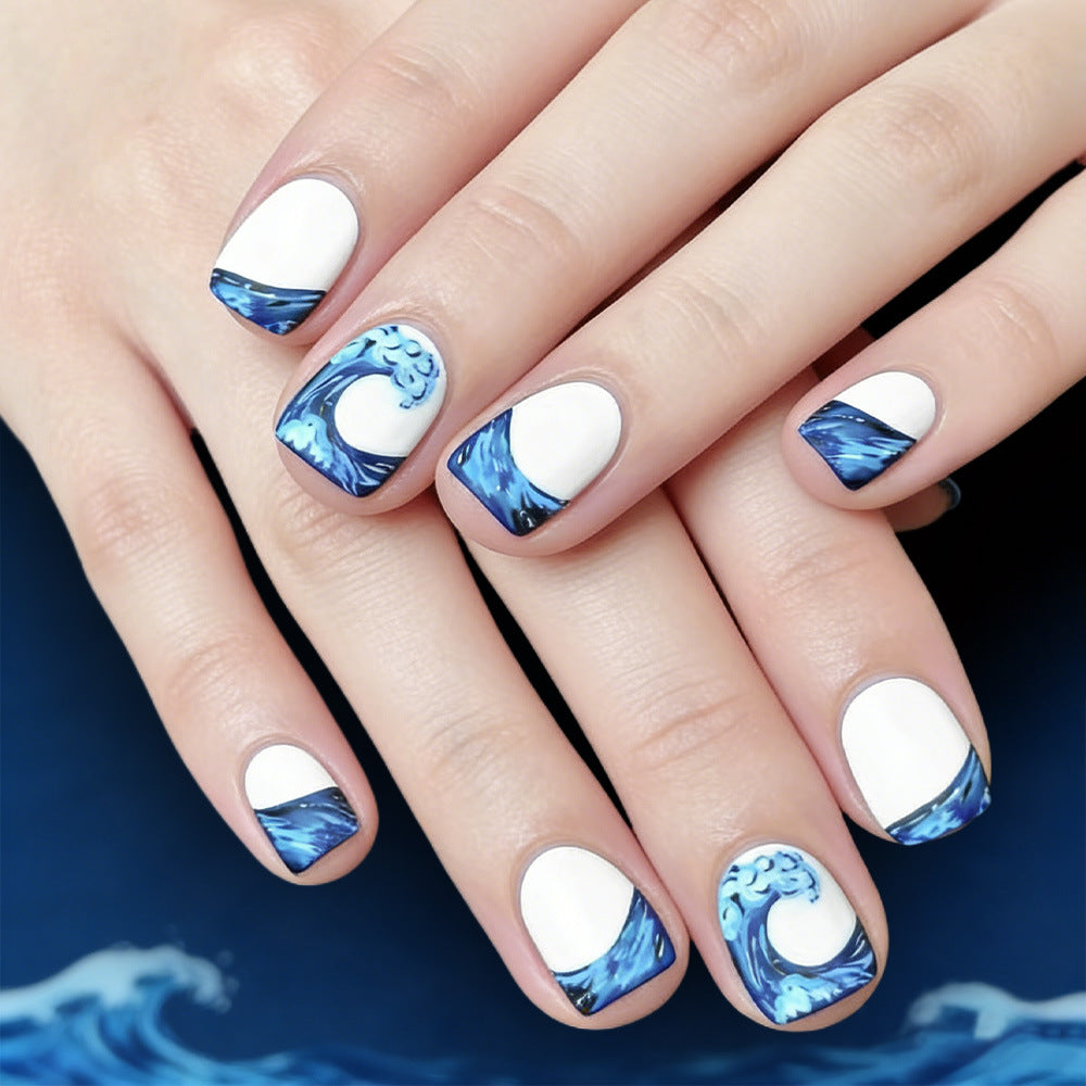 Künstlerisches Ozeanwellen-Nagelkunstset Brehn