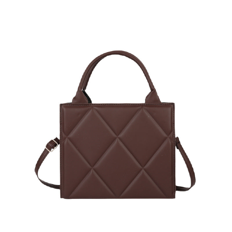 Gestepptes Leder Schulterhandtasche Brehn