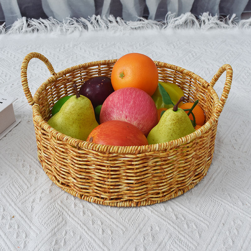Handgefertigte natürliche Rattan-Aufbewahrungskörbe Set Brehn