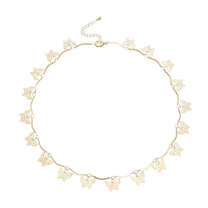 Schmetterlingsdesign Choker-Halskette Brehn