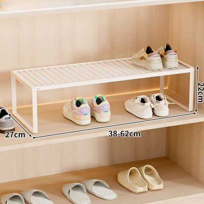 Verstellbarer erweiterbarer Metal Schuhregal-Organizer