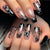 Kunstvolle Nagelset mit Schmetterlingsdesign Brehn