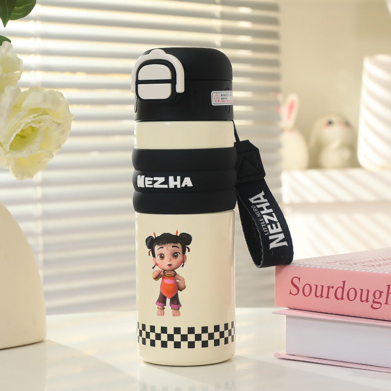 Damen Isolierflasche mit verspieltem Design und praktischem Tragegriff Brehn