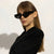 Damen Modische Katzenaugen-Sonnenbrille mit breitem Rahmen Brehn