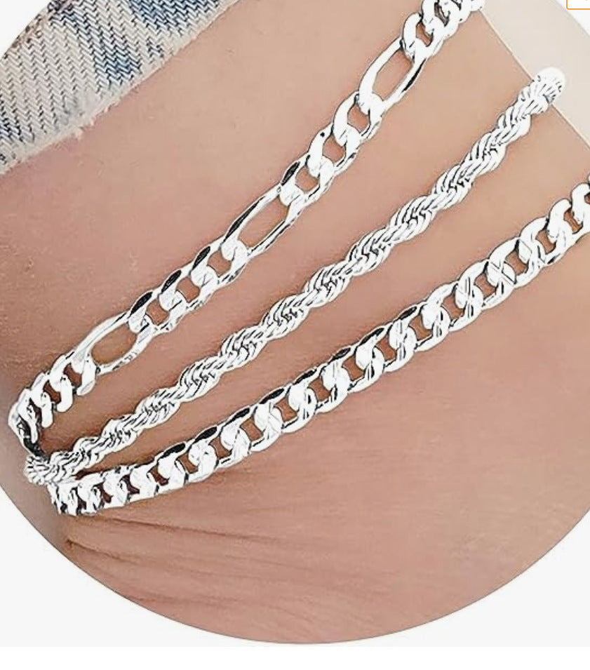Elegante Doppelkettenfußkette Brehn