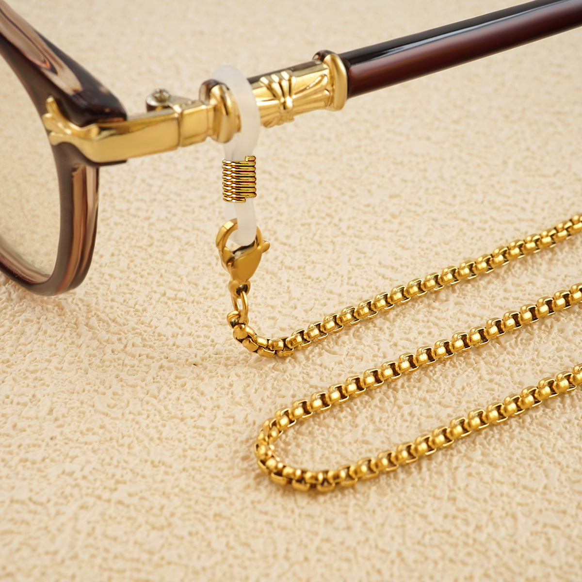 Premium Metall Brille Kette Brehn