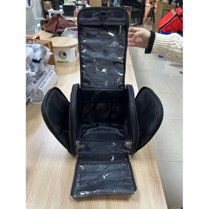 Kosmetik-Organizer Tasche mit Abnehmbarem Haken und Transparenten Fächern Brehn