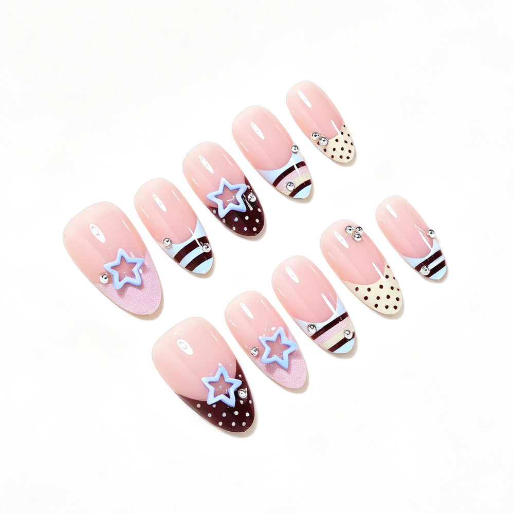 Kreatives Dekoratives Press-On Nagelkunst Set Brehn