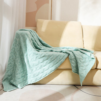 Gemütliche Strickdecke Brehn