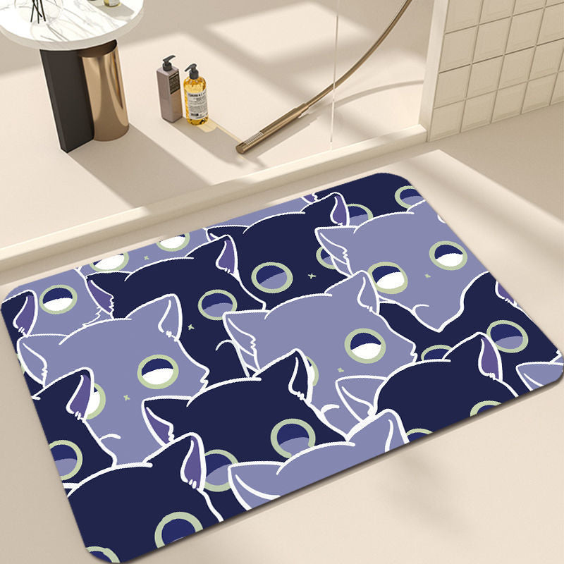 Süßes Katzen-Design Badezimmermatte Brehn