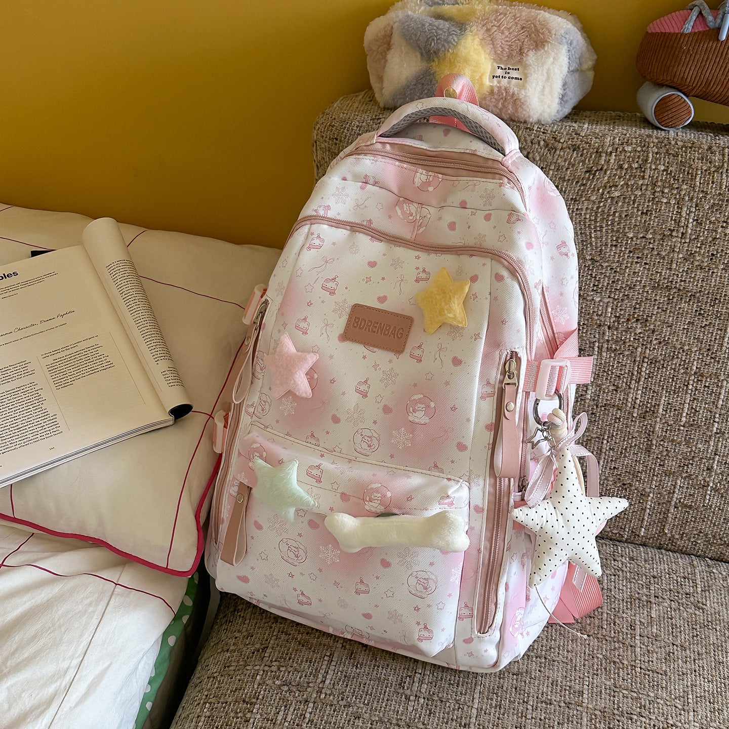 Kinder Mini-Schulrucksack mit verspieltem Muster