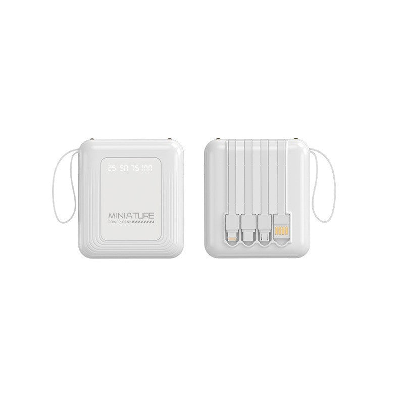 Mini Powerbank mit integriertem Multifunktionsladekabel Brehn