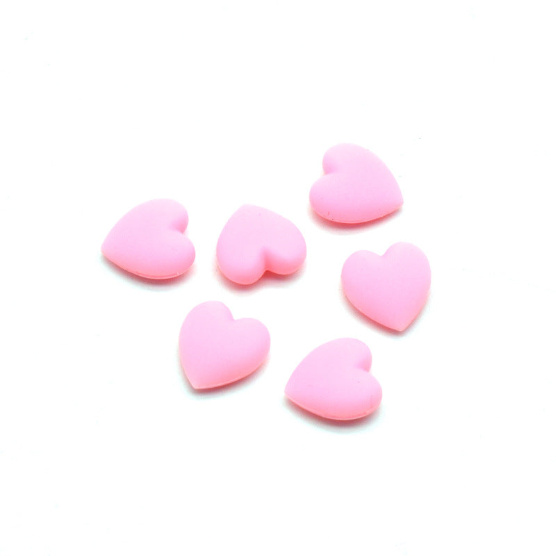 Dekorative Herzförmige Gummi Charms Brehn