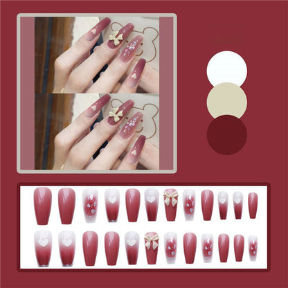 Künstlerische Blumen Press-On Nagelspitzen Brehn