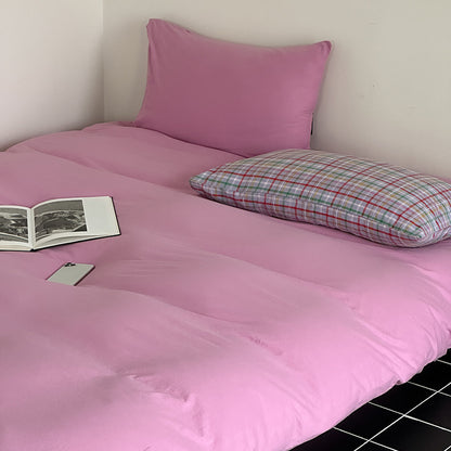 Minimalistisches Makosatin-Bettwäscheset mit extra-weicher Oberfläche und pflegeleichter Webung