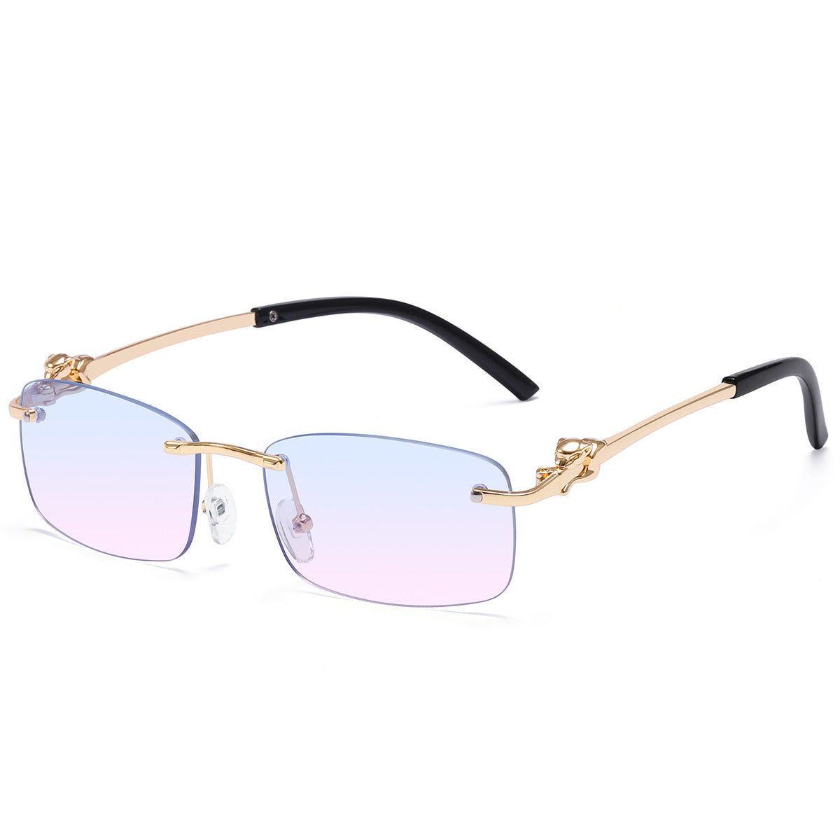 Damen elegante Sonnenbrille mit aufwendig gestaltetem Metallrahmen Brehn