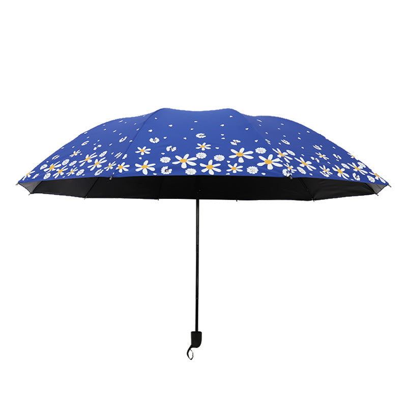 Damen Regenschirm mit floralem Design und verstärktem Rahmen Brehn
