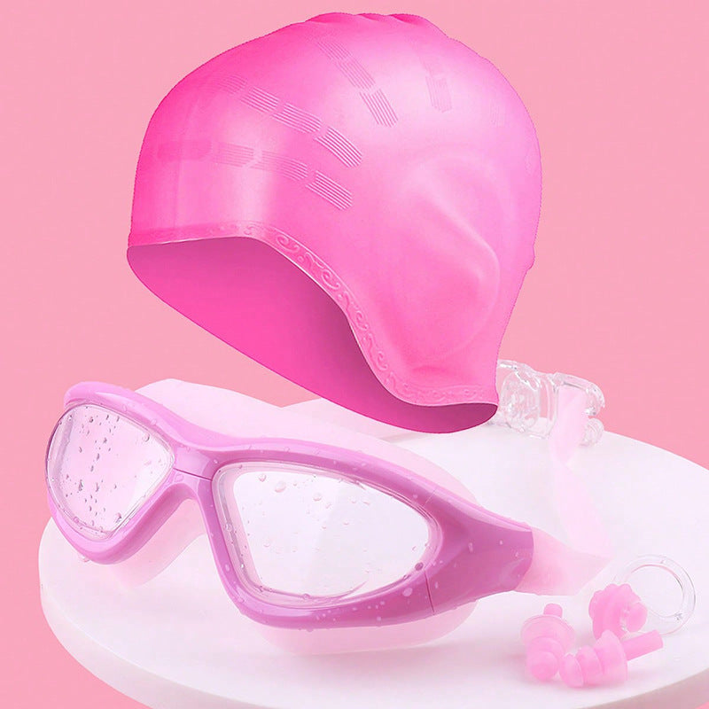 Schwimmset mit Komfort-Schwimmbrille und Kappe Brehn