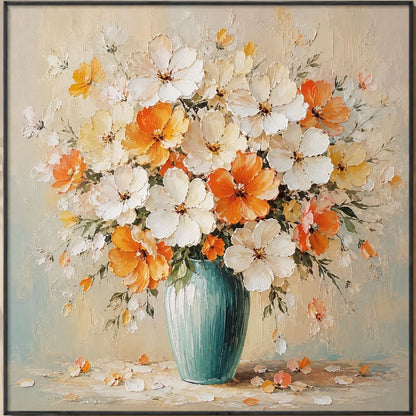 Florale Kunst Leinwanddruck für Zuhause