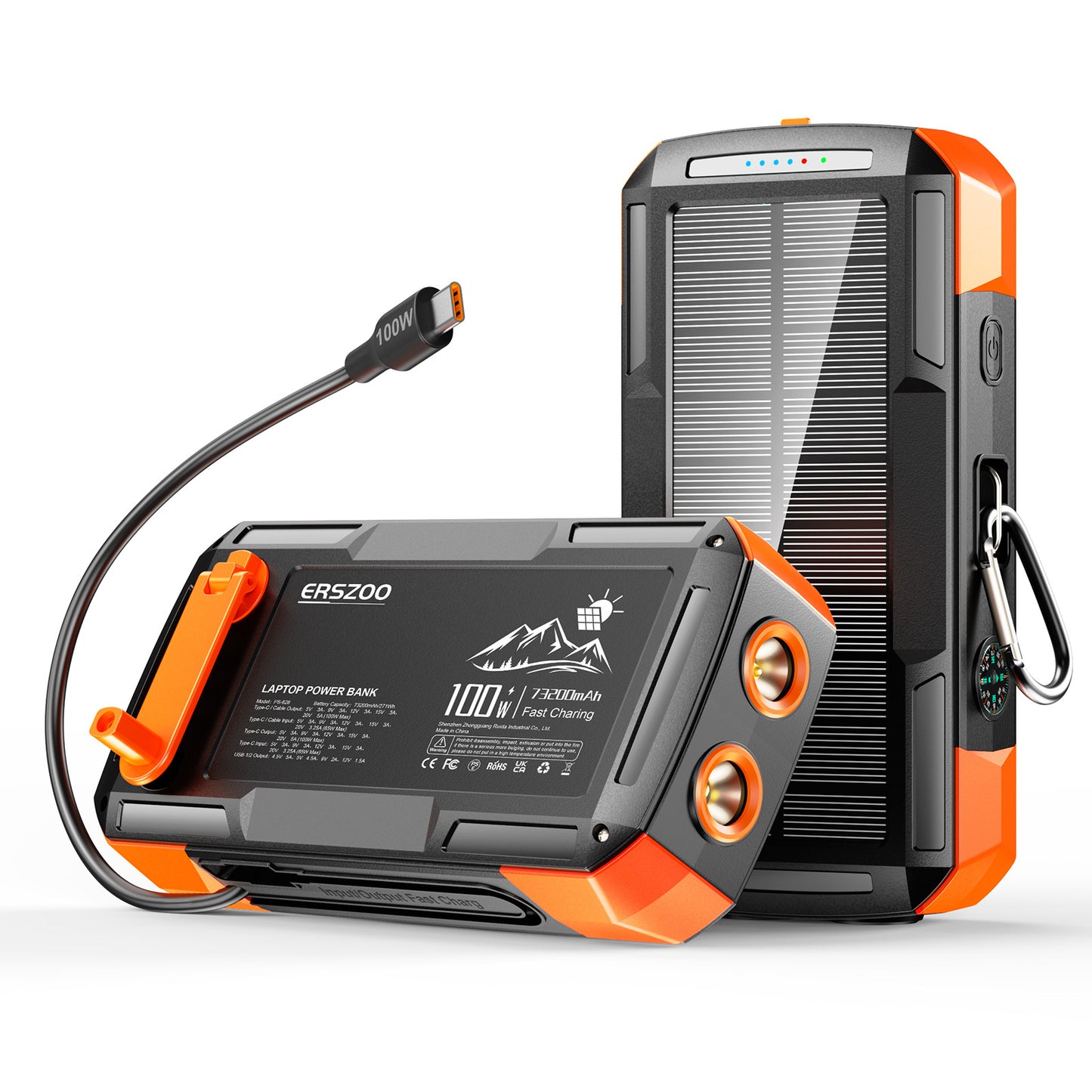 Tragbare Solar Powerbank Brehn