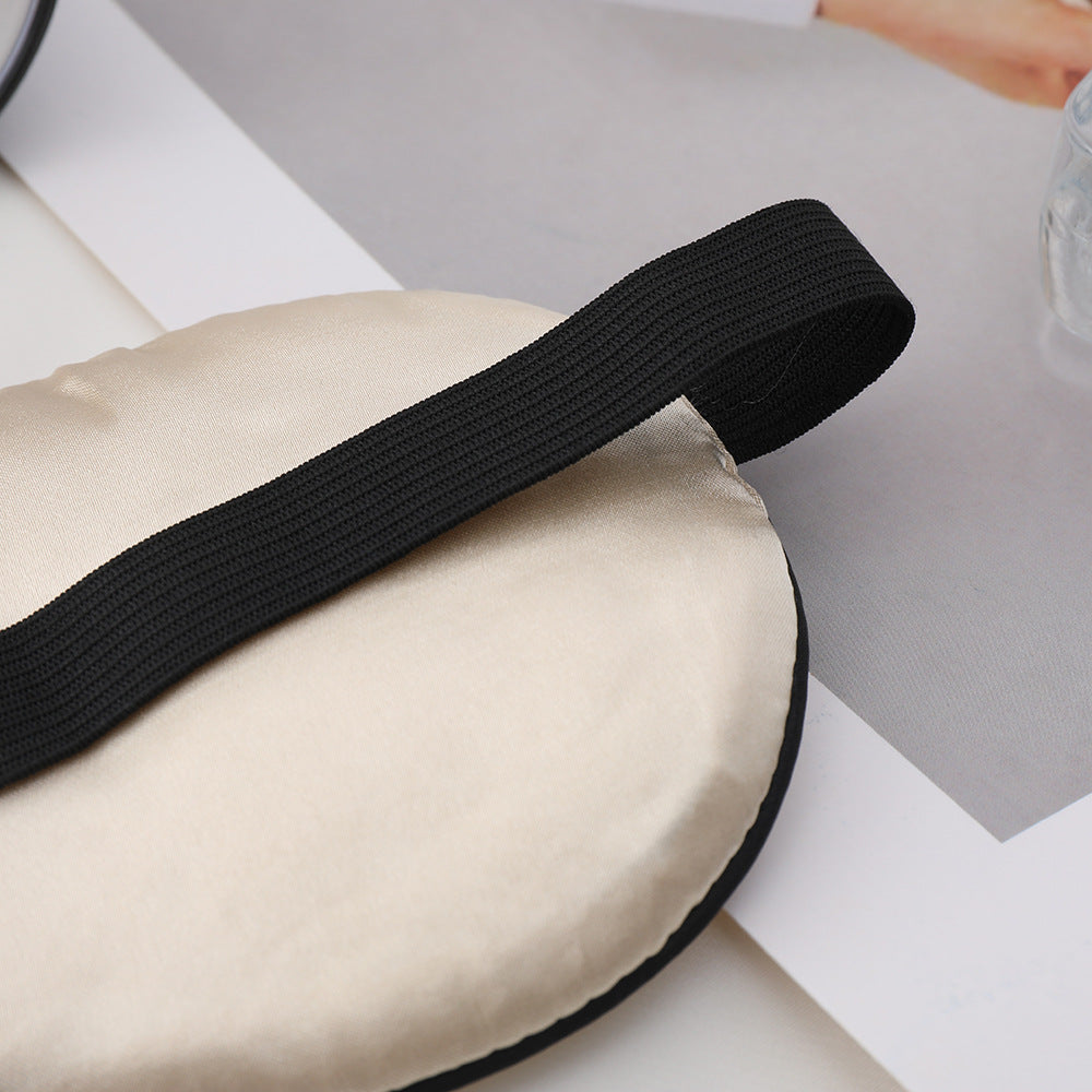 Unisex nan gestickte konturierte Schlafmaske mit dekorativer Schrift-Stickerei und verstellbarem Elastikband Brehn