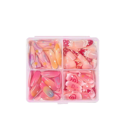 Herz-Themen Press-On Nagelkunst Set