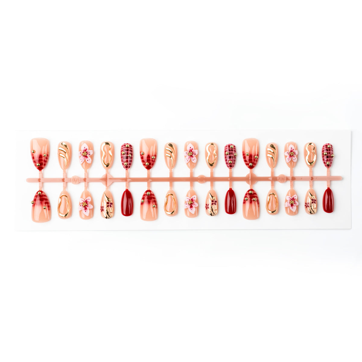 Künstlerisches Florales Press-On Nagelkunst Set Brehn 1790636462