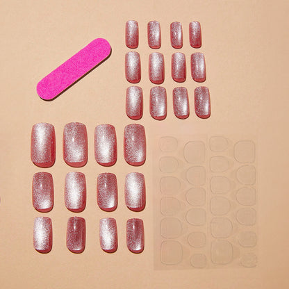 Glänzendes Press-On Nail Set Brehn