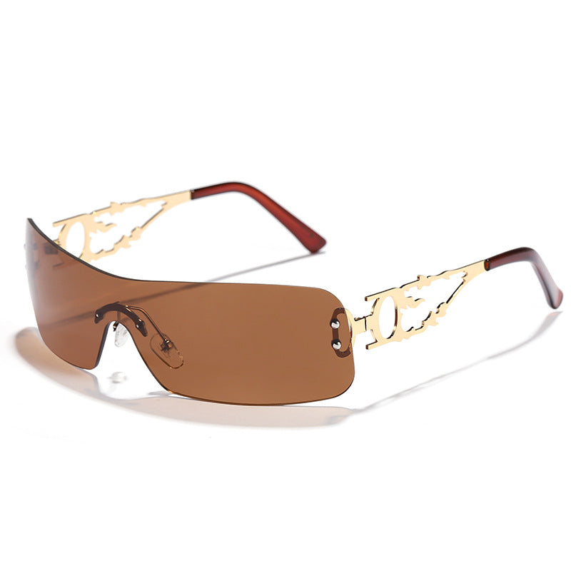 Damen modische Sportsonnenbrille mit innovativem Design und UV-Schutz Brehn