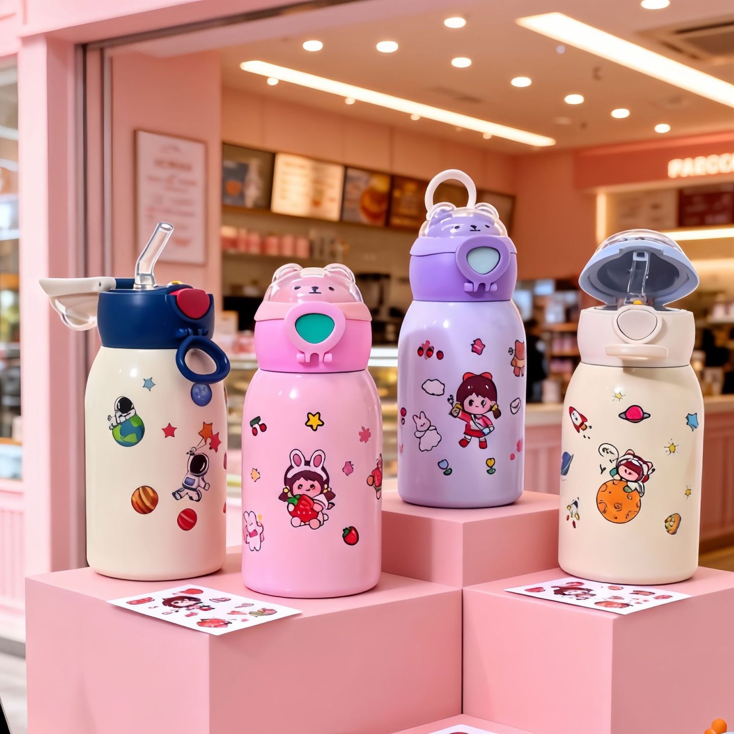 Damen Trinkflasche mit einzigartigem Astronauten-Design Brehn