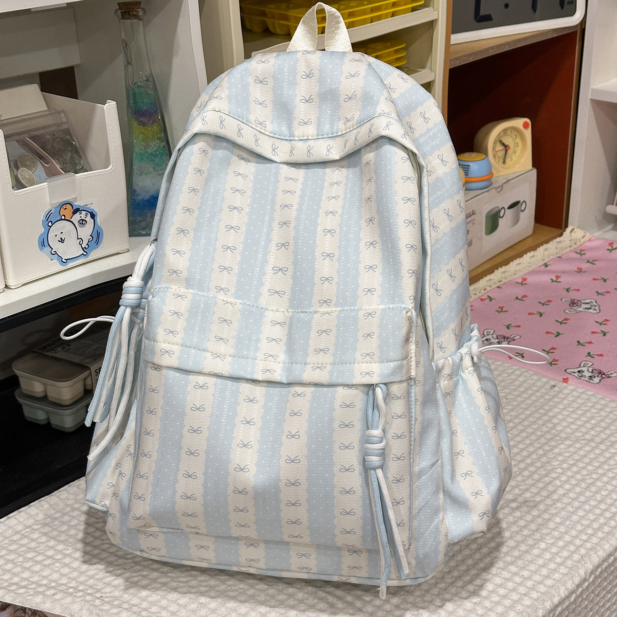 Verspielter gemusterter Schulrucksack Brehn