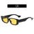 Retro-inspirierte Übergroße Rechteck-Sonnenbrille