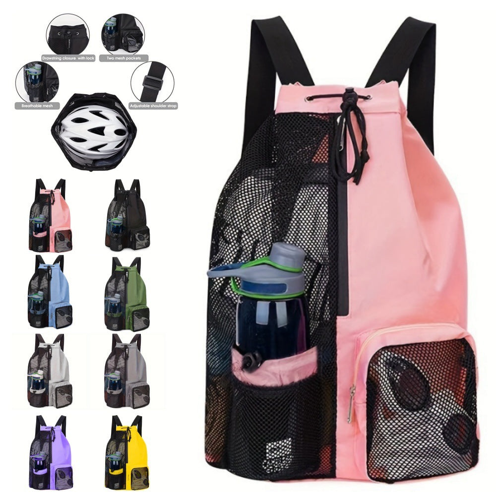 Atmungsaktiver Sport-Rucksack mit Mehreren Netzfächern Brehn