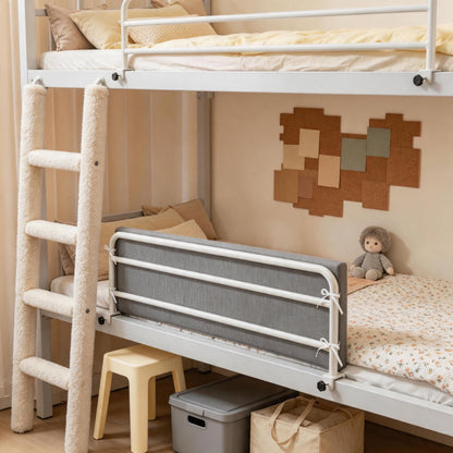 Bunkbett-Sicherheits-Seitenleiste mit gepolstertem Stoffschutz und Klemmmontage