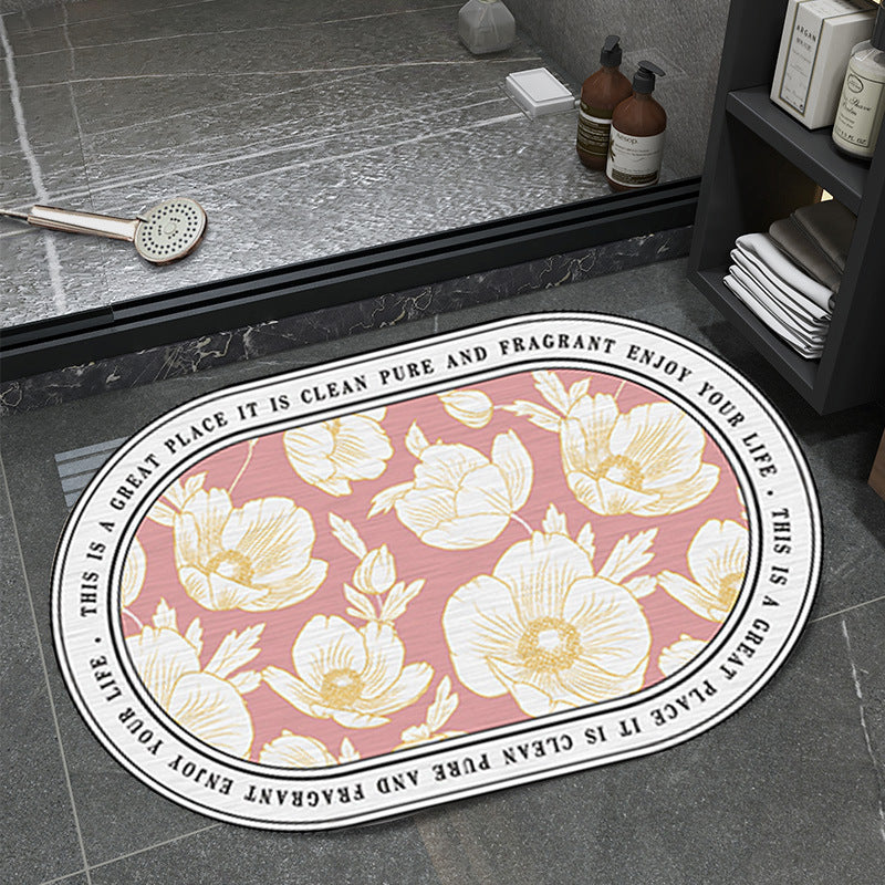 Floral Pattern Badematte Brehn