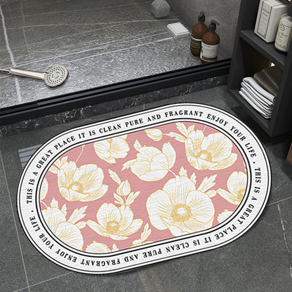 Floral Pattern Badematte Brehn