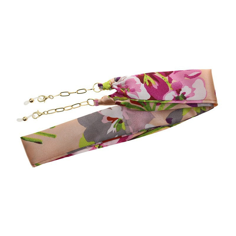 Florale Seidenbrille Kette Brehn