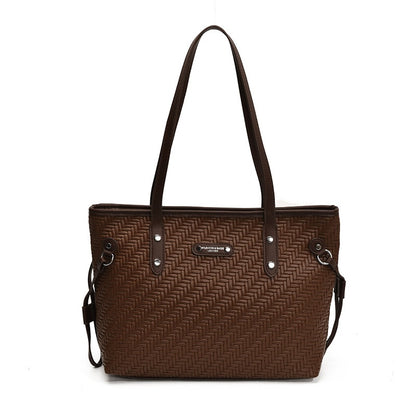 Strukturierte Woven Tote Bag