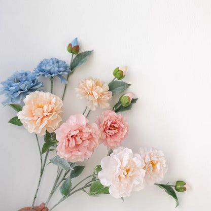 Realistische Pfingstrose Blumenstiel