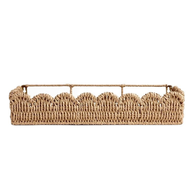 Dekorativer Korb Aus Natürlichem Rattan Brehn