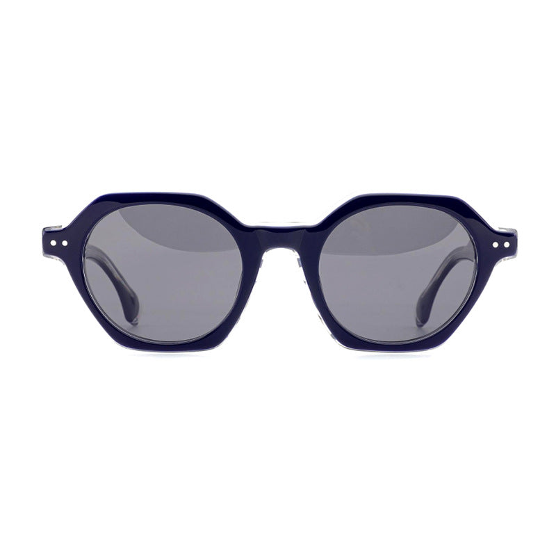 Damen Sonnenbrille im stilvollen, sechseckigen Design mit robustem Rahmen und UV-Schutz Brehn