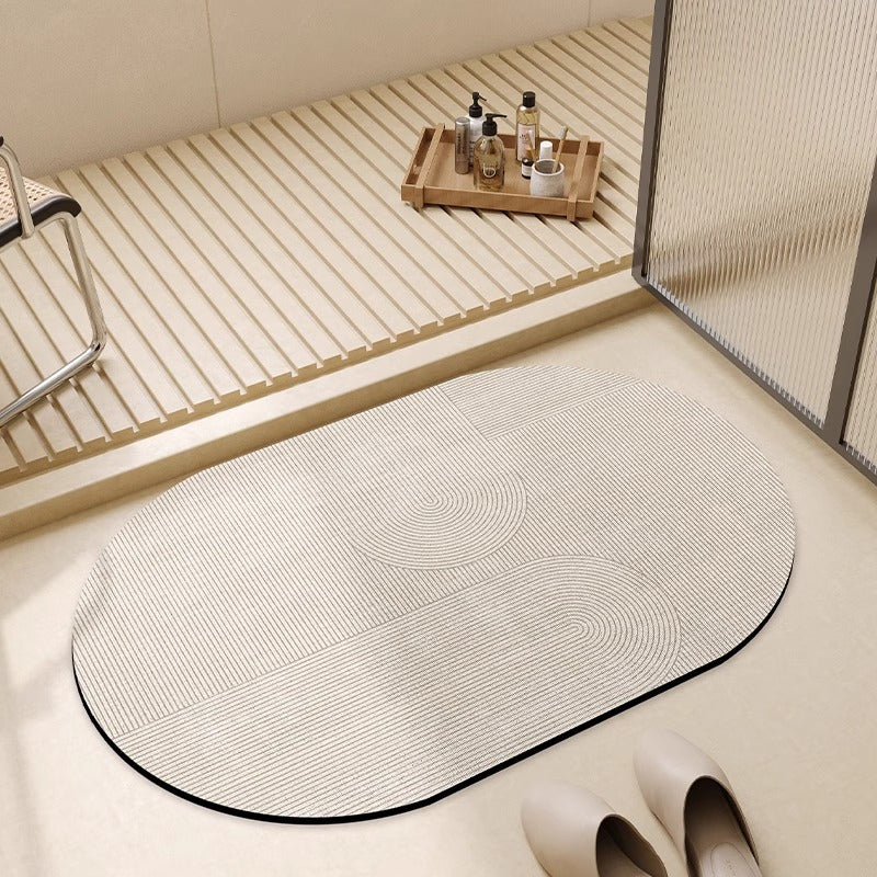 Geometrisches Design Badteppich Brehn