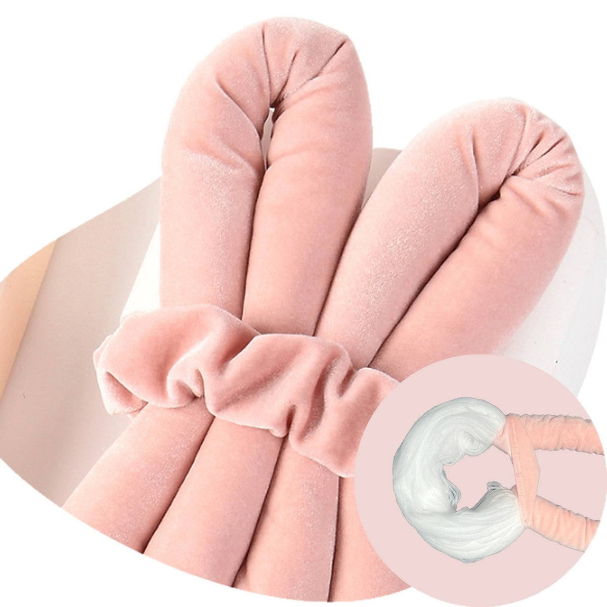 Hitzefreies Satin-Haarlocken-Set