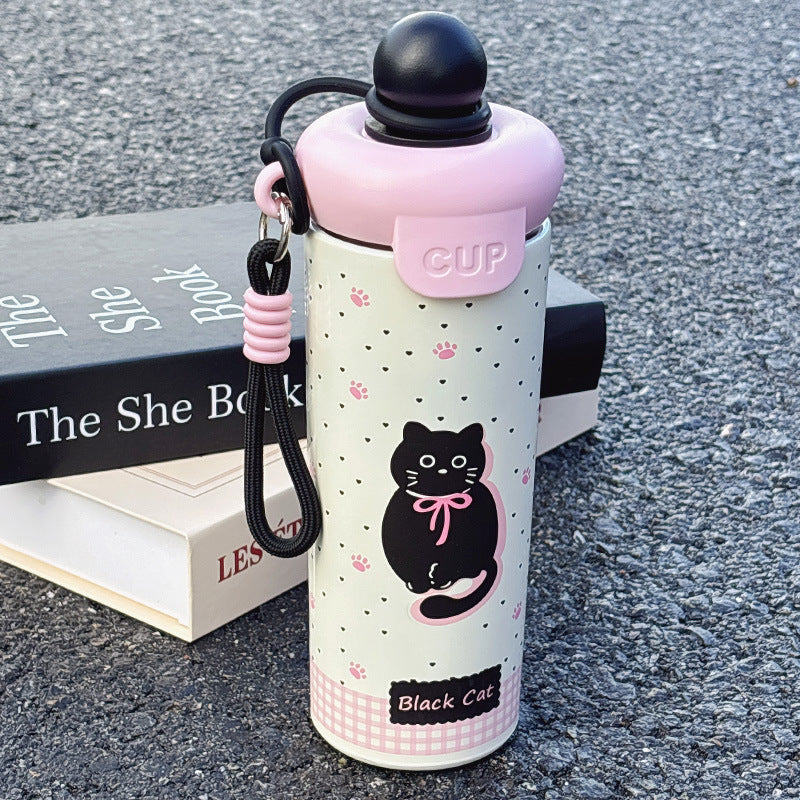 Damen lustige Katzen-Trinkflasche Brehn
