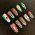 Kunstnagelset mit festlichen Designs und einzigartigen Motiven Brehn