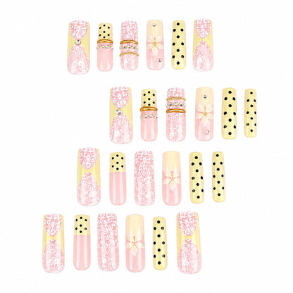 Dekoratives Florales Nagelkunst Set
