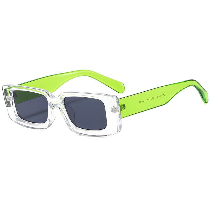 Damen modische Sonnenbrille mit trendy transparentem Rahmen und sportlichem Design Brehn